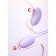 Vibroyaite with a vacuum-wave clitoris stimulant, Power Bank, Soft silicone, purple