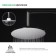Shower watering can Iddis Optima Home OPH22CRI64, upper, round, d = 228 mm, ABS plastic, chrome