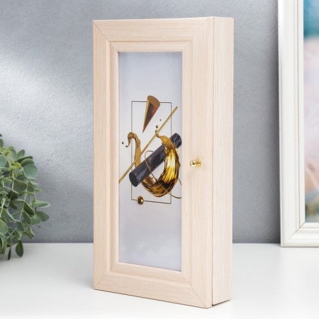 Key "Abstraction" Milk oak 16x31 cm mix-1