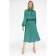 Midi silk dress with skirt, size 44