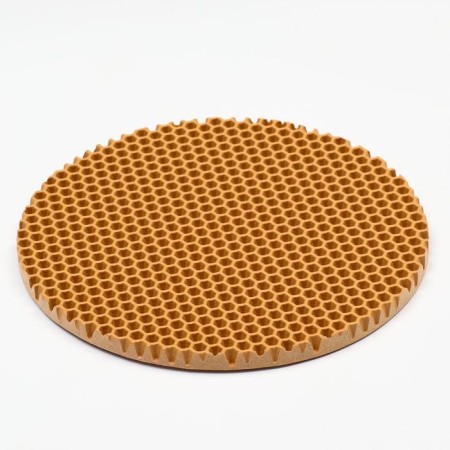 Rug for a bowl, round, diameter 24 cm, beige-1