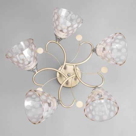 Lamp ceiling Sollar 60x60x26, 5x60W E27, gold, chrome-3
