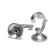 Hook for curtains ks002, one -rod, color chromium