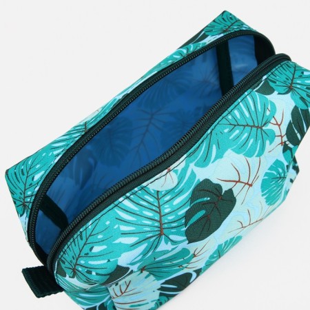 Lightning cosmetic bag, green color-2