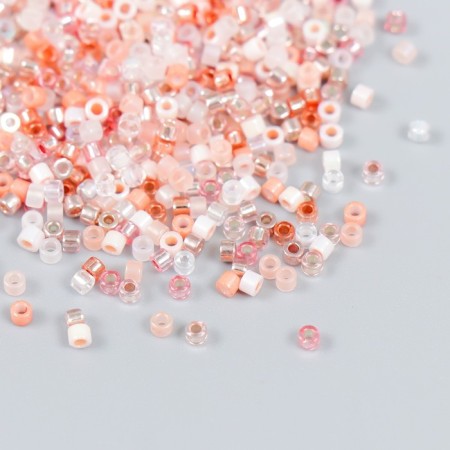 Glass bead 12/0 "mother-of-pink assorted" 10 g-1
