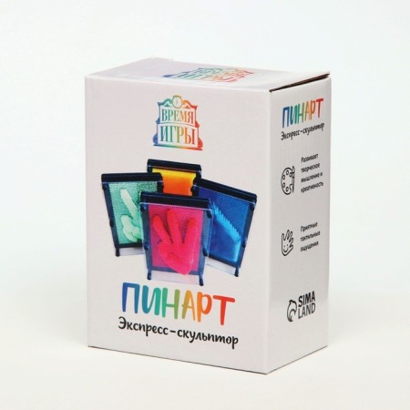 Antistress toy "Pinart" Express sculptor 3D, 9.5 x 12.5cm, blue-2