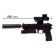 Beretta pistol, shoots gel bullets, works from the battery