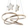 Lust "Stars" LED 100W 3000-6000k gold 45x49x15-115 cm Bayerlux
