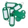 A set of key keycels, 50 pieces, 53 mm, green color