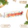 New Year. Box for 5 sweets "Mandarins", 21x5x3.3 cm, confectionery packaging