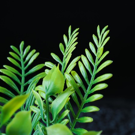 Set of artificial plants for aquarium (2 pcs), 15.5 cm-2