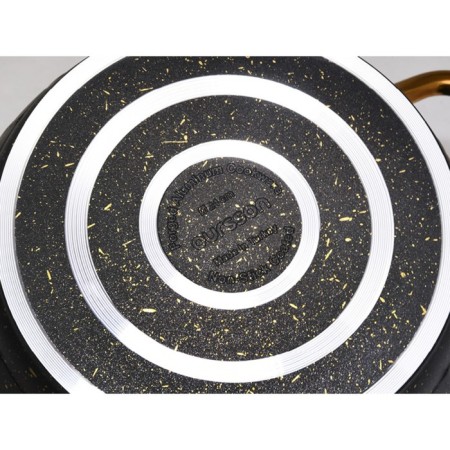 A set of dishes of 3 objects: 2 pots, pan, black color, 2.8/4.3 l/26 cm-14