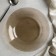 Small glass plate "Warckeshop Brows", D = 22 cm, brown color