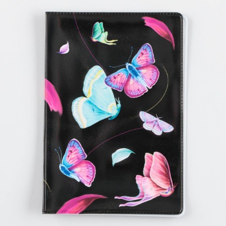 Cover for the passport "Butterflies", PVC, full -color seal-3