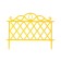 Decorative fence, 36 × 42 cm, plastic, yellow