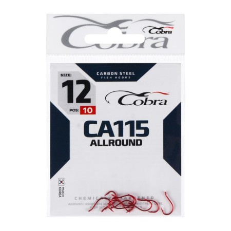 Cobra Allround hooks, series CA115, No. 12, 10 pcs.