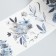Sticky tape paper "gray-blue flowers" width 5.4 cm winding 3 m 5.4x3.8x3.8 cm