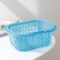 Storage basket with handles, 20.5 × 15.5 × 8 cm, color mix