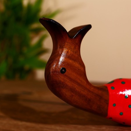 Stand for the bottle "Duck in red" tree 30x20x25 cm-3