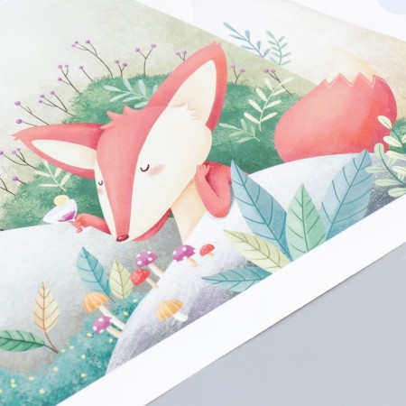 Sticking plastic interior color "animals-naughty in the mountains" set 2 sheets 30x85 cm-2