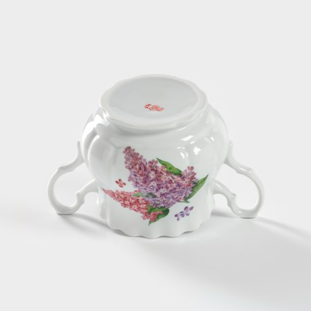 Porcelain Sugar "Lilac", 550 ml, with a lid-3