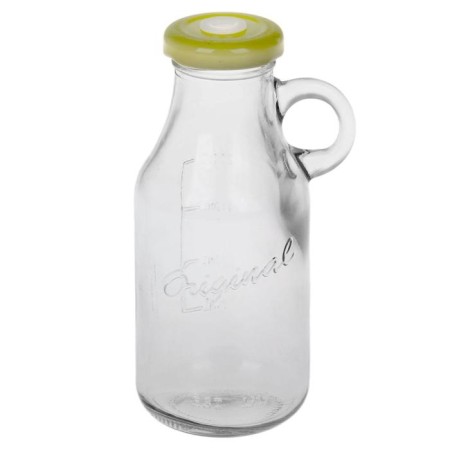 Glass bottle with a lid and a tube, 200 ml, 7.5 × 6 × 14.5 cm, color mix-8