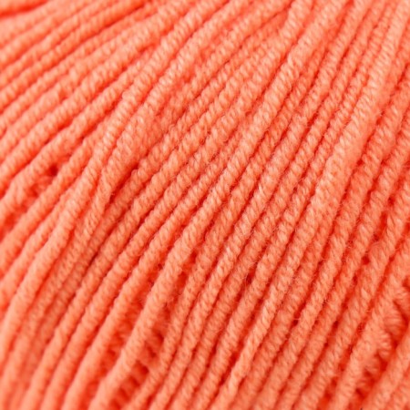 Yarn "Jeans" 55% cotton, 45% acrylic 160m/50g (23 St. Orange)-2