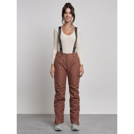 Semi -combinezone ski insulated female winter, size 50, brown color-13