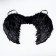 Angel wings, elastic band, black color