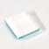 Box for cookies with PVC lid, blue, 12 x 12 x 3 cm