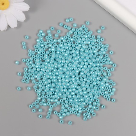 A set of beads "Pearls" d 4 mm, 250 gr, blue