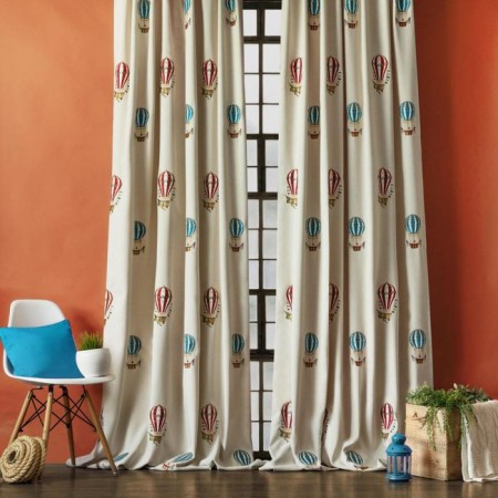 Set of curtains "Vine", size 2x145x280 cm, cream color