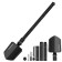 Multifunctional shovel 7V1 in a case, 67 cm, black
