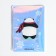 Gift set: a holographic notebook and cover of Snow Panda