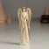 Souvenir Polystone Suspension "Angel in a beige blouse with a collar" 3.5x2x10 cm