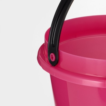 A bucket with a Light lid, 5 l, pink color-4