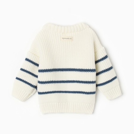 Jumper knitted baby I Blueberry, p.80-86, milk-3