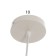 Suspension lamp "Claud" polyhedron 1x40W E27 white 5x6.5x95cm