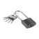 The castle of the hinged "Allur" VS1Ch-330d, the long arc d = 5 mm, 5 keys