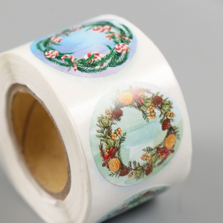 New Year Stick Paper "Time for a fairy tale" d = 2.5 cm 252 pcs in the roll-3