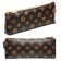 Penal soft, 1 compartment, 80 x 210 x 35 mm, voluminous, Devente, Monogram, fantle leather, lining