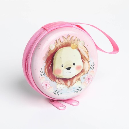 Case for coins/headphones with lightning, pink color-1
