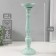 Summary tree on 1 candle "Flower column" green-gray 10x10x37 cm