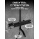 The shower system Zein Z3895, with a thermostat, upper watering can D = 23 cm, manual 12.5 cm, black