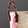 Argentina storage basket, with handles, 30 x 25 x 24.5 cm, natural, burgundy