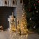LED figure “Gray cones” 40, 60, 80 cm, textiles, metal, batteries AAX2 (not in the kit), glow warm white