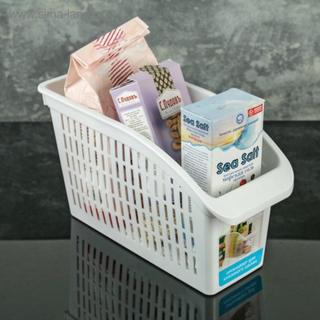 Storage basket, 29 × 13 × 17 cm, white color-7
