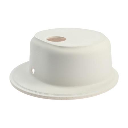 Sink for a kitchen made of stone Zein 3/Q2, D = 510 mm, round, overflow, beige color-5