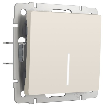 Switch W11110162, single -circuit, with backlight, ivori matte