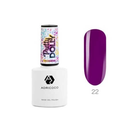 ADricoco Pretty Dolly, No. 22 Neon eggplant, 8 ml